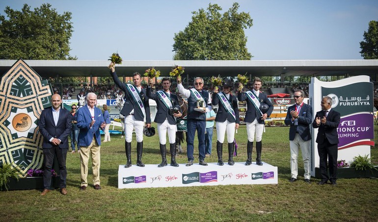 The winning French team in Gijon. Photo (c) CSIO Gijon.