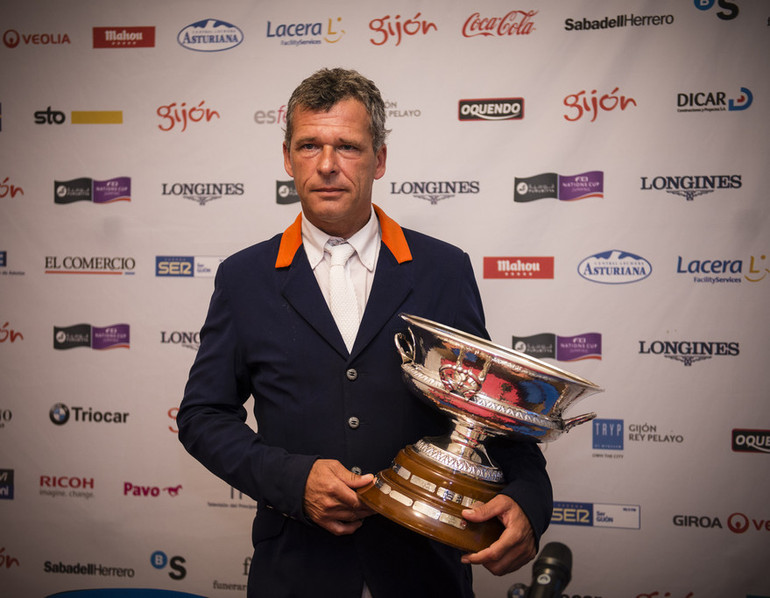 Henk van de Pol took a fantastic win in the CSI5* Grand Prix in Gijon. Photo (c) CSIO Gijon.