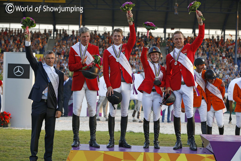 Germany didn't qualify for the Furusiyya FEI Nations Cup Final, but since Japan decided not to go Germany are the next team on the list. Photo (c) Jenny Abrahamsson.