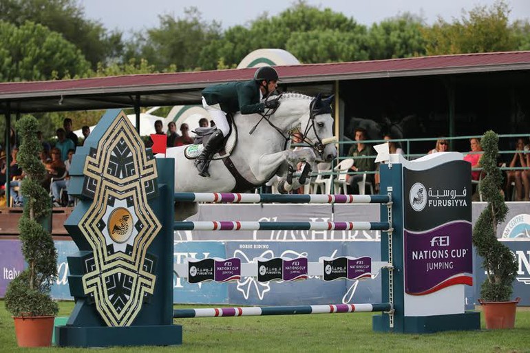 Only one horse-and-rider combination jumped double clear; Brazil’s Marlon Modolo Zanotelli and Valetto. Photo (c) FEI.