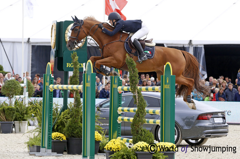 Lucy Davis won the Rolex Grand Prix presented by Audi with her fantastic Barron. Photo (c) Jenny Abrahamsson.