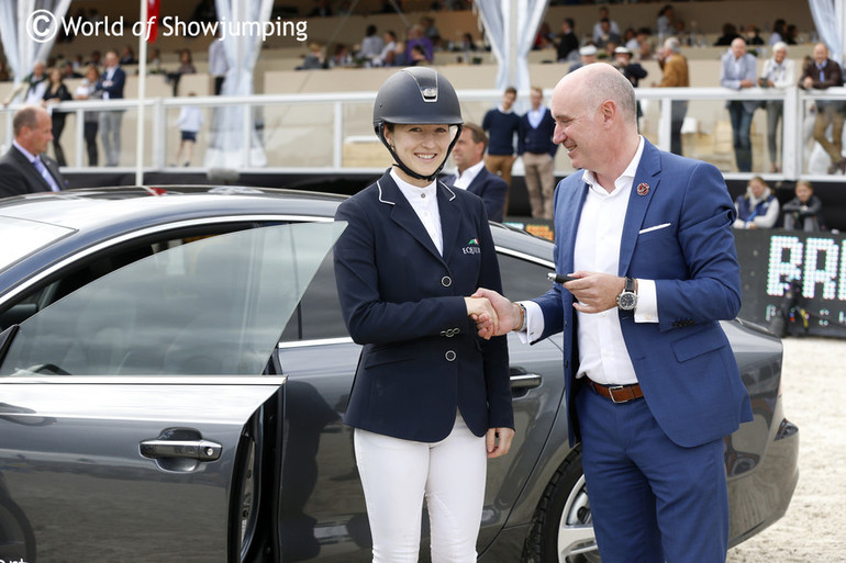 Lucy Davis getting her new Audi A7. Photo (c) Jenny Abrahamsson.