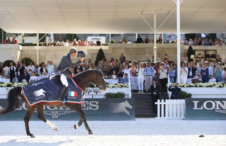 Rolf-Göran Bengtsson and Casall Ask took another big win when they went to the top of the Longines Global Champions Tour Grand Prix in Rome. Photo (c) Stefano Grasso/LGCT.