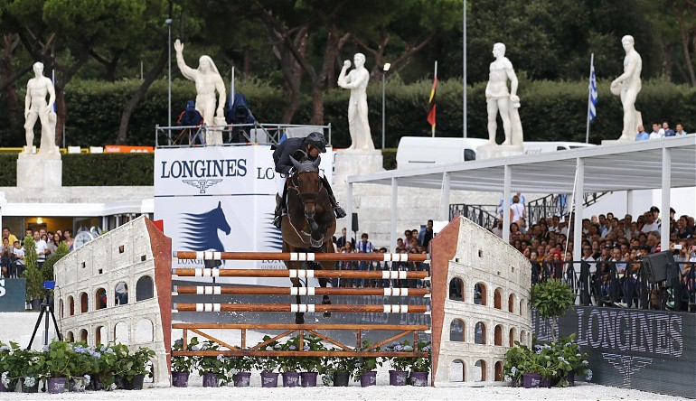 Patrice Delaveau stole the show in Sunday's feature class in Rome. Photo (c) Stefano Grasso/LGCT.