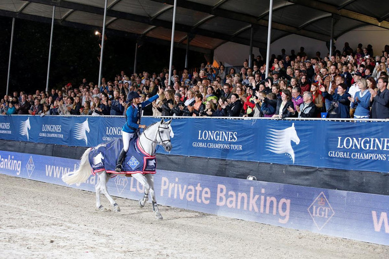 Luciana Diniz won the Longines Global Champions Tour Grand Prix in Vienna on Winningmood. Photo (c) Stefano Grasso/LGCT.