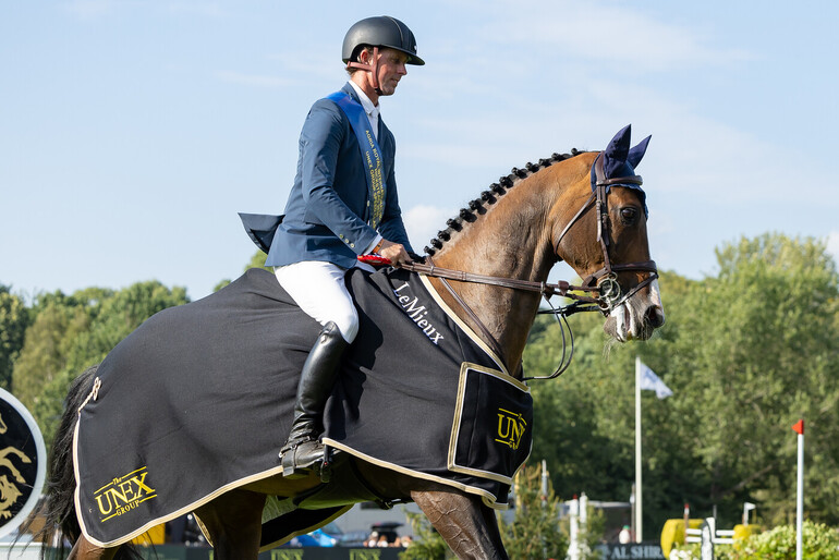 Ben Maher and Ginger-Blue. Photo © Hickstead.