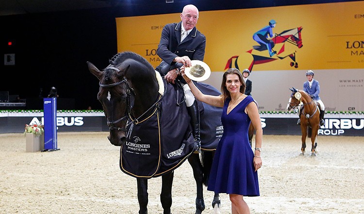 John Whitaker with Argento. Photo Longines Masters Los Angeles. 