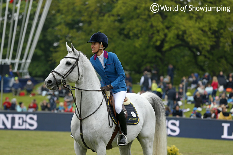 The beautiful Winningmood with Luciana Diniz in the saddle. Photo (c) Jenny Abrahamsson.