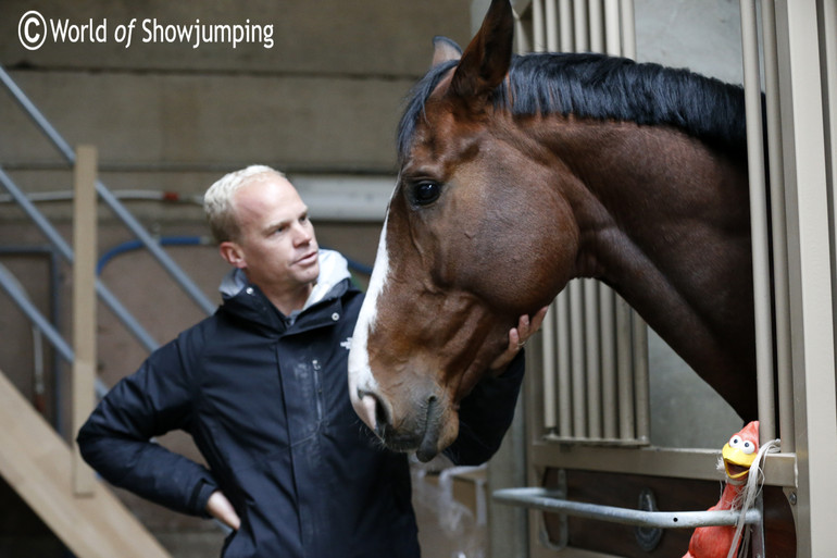 Jerome showing us around the stable