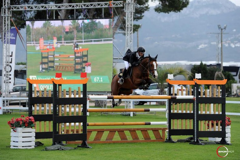 Harold Boisset won with Quolita Z in Oliva Nova. Photo (c) Sportfot. 