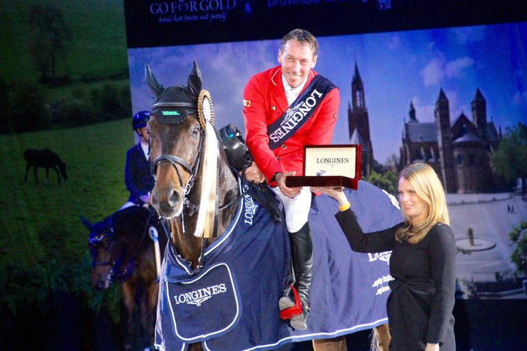 Hans-Dieter Dreher and Colore won the Longines Grand Prix in Maastricht. Photo (c) World of Showjumping.