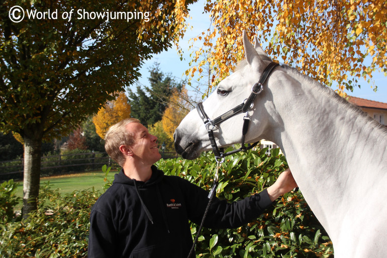 David Will pictured at Gestüt Prinzenberg with Monodie H. Photo (c) World of Showjumping.