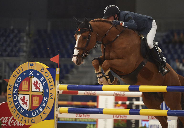 Simon Delestre and Chesall won Friday's feature class in Madrid. Photo (c) Oxer Sport.