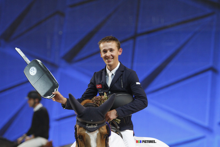 Bertram Allen won Saturday's 1.50 class in Stockholm, and a new car. Photo (c) Peter Zachrisson/RGB Pictures.