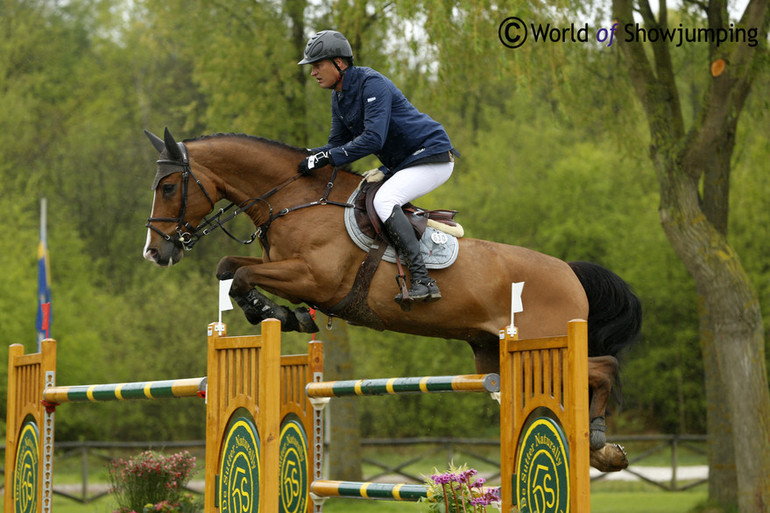 Marc Houtzager with Sterrehof's Voltaire. Photo (c) Jenny Abrahamsson.