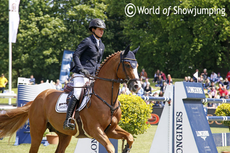 Firth of Lorne with Katrin Eckermann in the saddle. Photo (c) Jenny Abrahamsson.