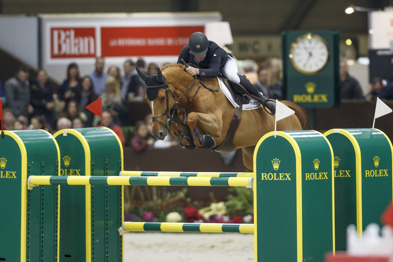 Roger-Yves Bost en route to victory in Geneva on Sydney Une Prince. Photo (c) Dirk Caremans/www.hippofoto.be.