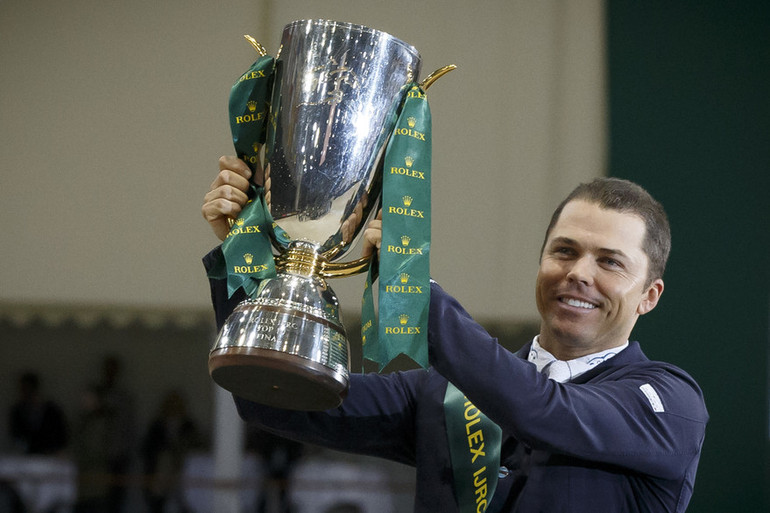 Kent Farrington was the one who could climb to the top of the podium in the 2015 edition of the Rolex IJRC Top 10 Final, as the first American winner in the history of the final. Photo (c) Dirk Caremans/www.hippofoto.be.