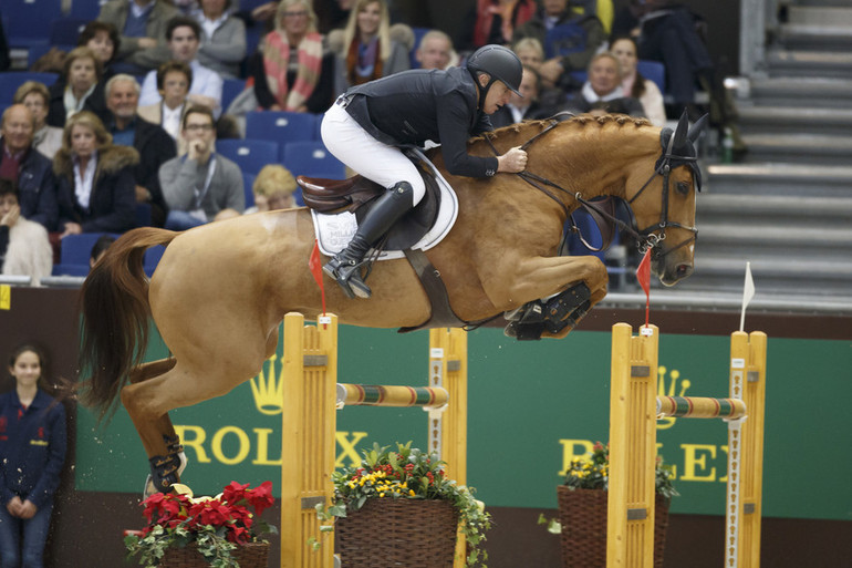 Roger-Yves Bost took yet another win in Geneva aboard Sydney Une Prince. Photo (c) Dirk Caremans/www.hippofoto.be.