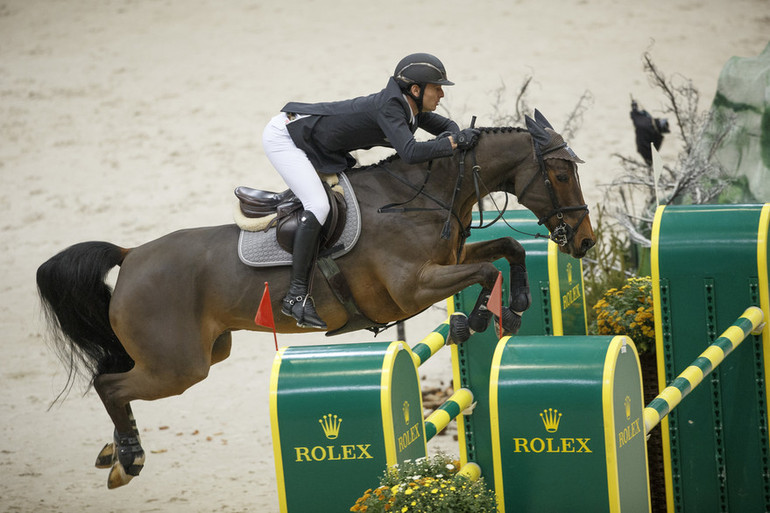 Flying to victory; Steve and Nino. Photo (c) Dirk Caremans/www.hippofoto.be.