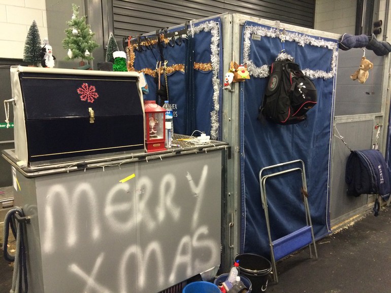 Christmas decorations at Olympia, London