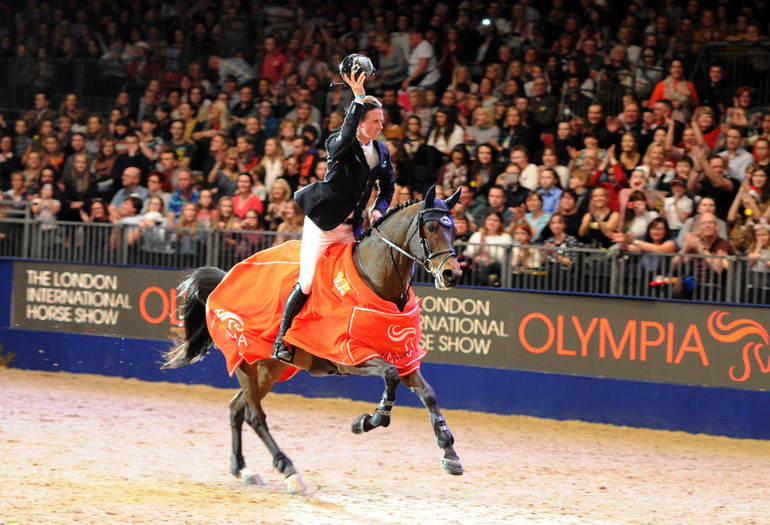 Ben Maher won Saturday's Christmas Masters at Olympia. Photo (c) Kit Houghton/Hpower.