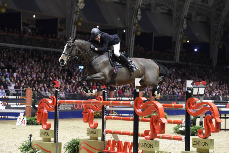 John Whitaker won Sunday's H&M Ivy Stakes at Olympia riding Ornellaia. Photo (c) Kit Houghton/Hpower.