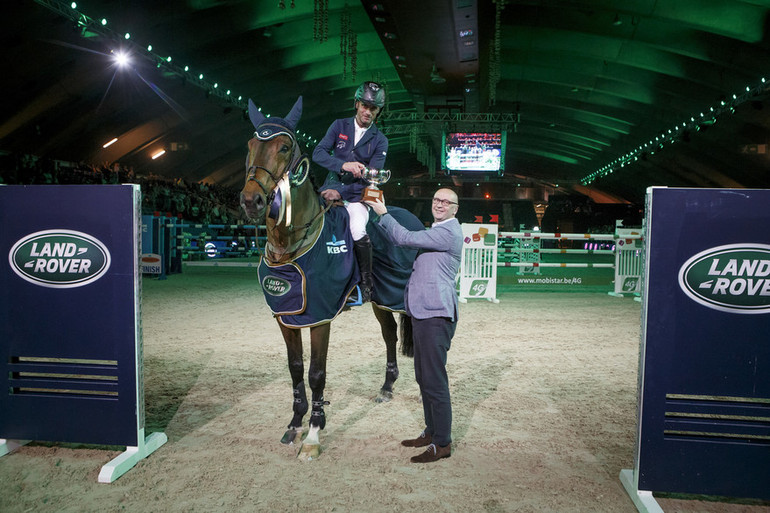 Denis Lynch won the Land Rover Masters in Mechelen aboard Songe de Toscane. Photo (c) Dirk Caremans/www.hippofoto.be.