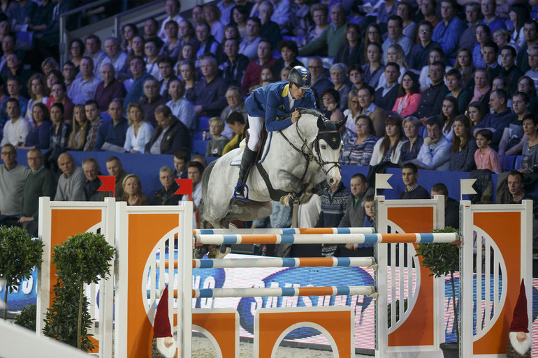 Christian Ahlmann and Caribis Z won the Leon Melchior Open Stallion Competition in Mechelen. Photo (c) Dirk Caremans/www.hippofoto.be.