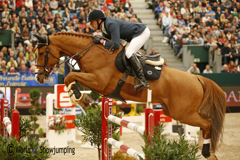 Chesall Zimequest with Simon Delestre in the saddle. Photo (c) Jenny Abrahamsson.