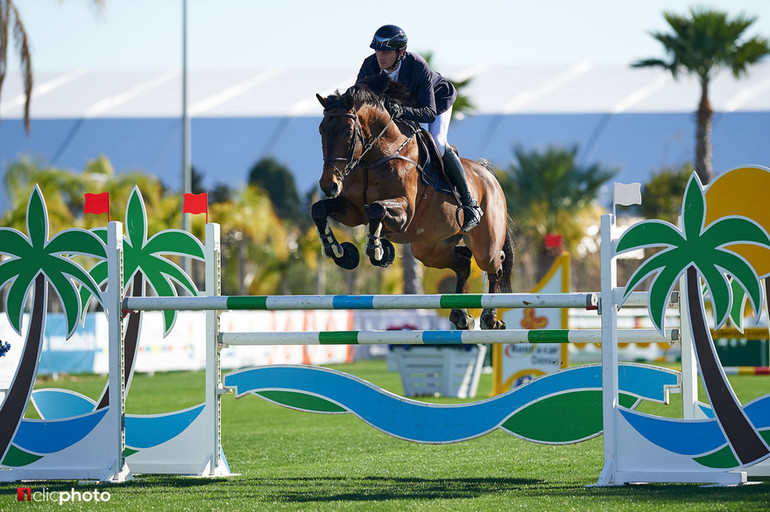 Gregory Wathelet back in the ring with Conrad de Hus at the 2016 Spring MET. Photo (c) Hervé Bonnaud/ www.1clicphoto.com.