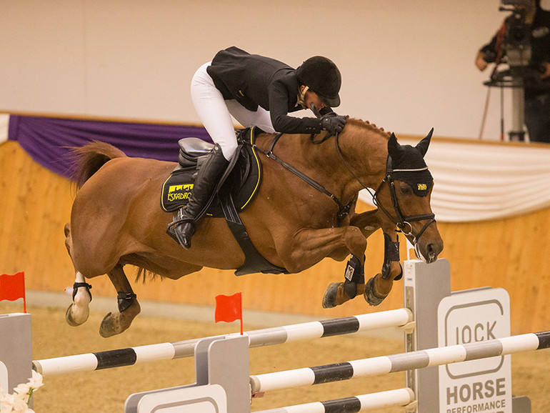 Perigueux and Eva Bitter were unbeatable in the CSI3* Glock's Grand Prix in Treffen. Photo (c) Michael Rzepa