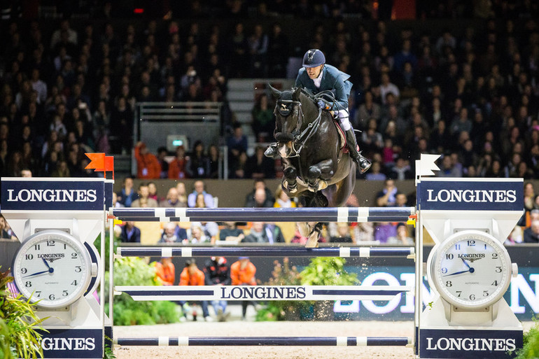 Simon Delestre ended as runner-up with Qlassic Bois Margot. Photo (c) Eric Knoll/FEI.