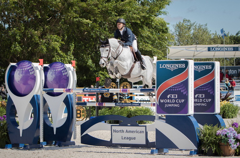 Kent Farrington and Uceko won the $200,000 Longines FEI World Cup in Wellington. Photo (c) FEI/Anthony Trollope.