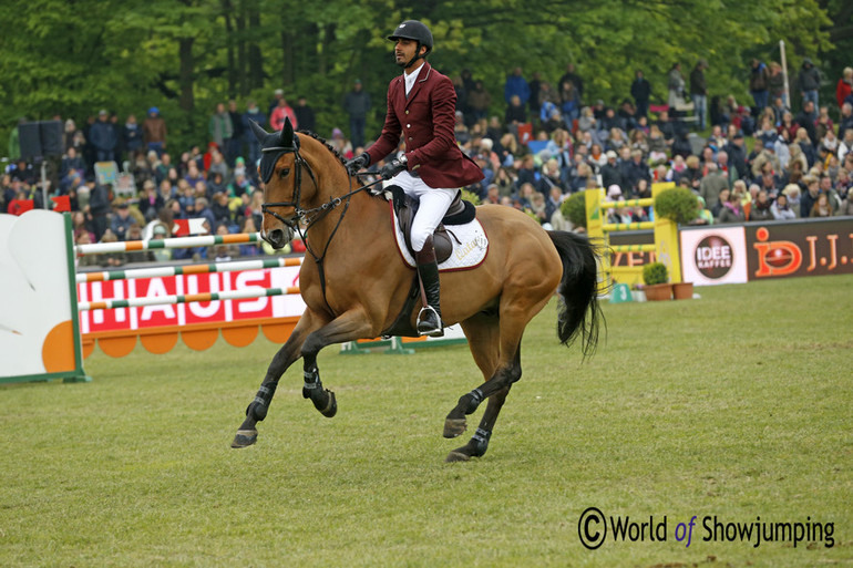 Sheikh Ali Bin Khalid Al Thani with First Devision. Photo (c) Jenny Abrahamsson.