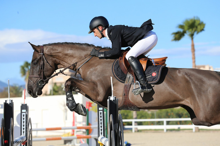 Harold Boisset is on fire at the 2016 Spring MET, and today he won the young horse final for 6-year-olds on Katinka vh Valenberghof. Photo (c) Hervé Bonnaud/www.1clicphoto.com. 