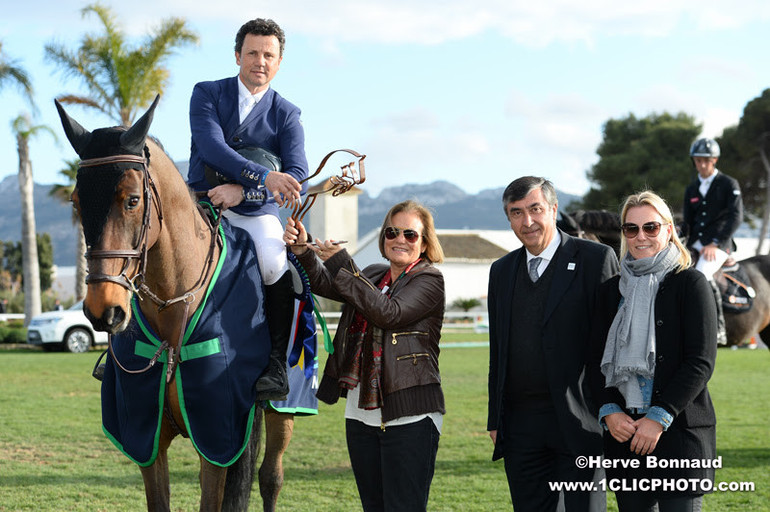 France’s Laurent Guillet started off the second part if the 2016 Spring MET with a Grand Prix win aboard Sultan du Chateau, and today he finished it in the same way. Photo (c) Hervé Bonnaud/www.1clicphoto.com.  