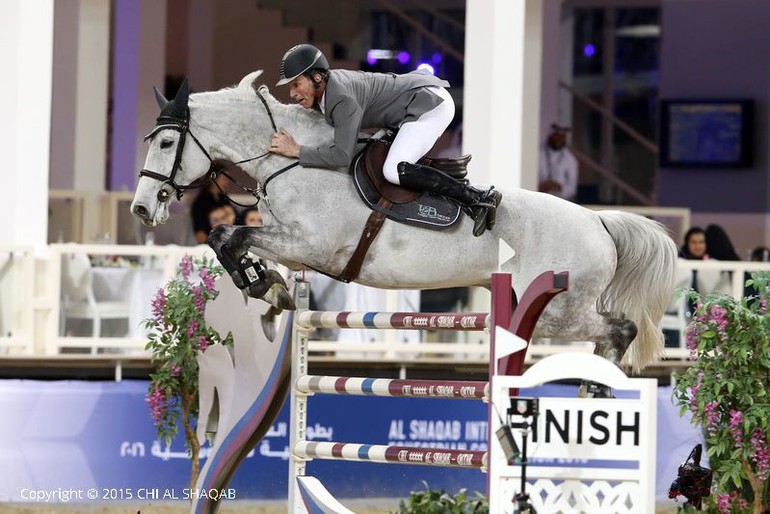 Ludger Beerbaum and Chiara won the five-star Grand Prix at Al Shaqab. Photo (c) CHI Al Shaqab.