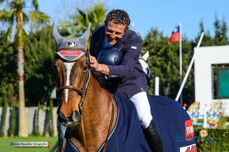 Luca Moneta won the 1.45 Grand Prix at the Sunshine Tour on Saturday. Photo (c) Sunshine Tour.