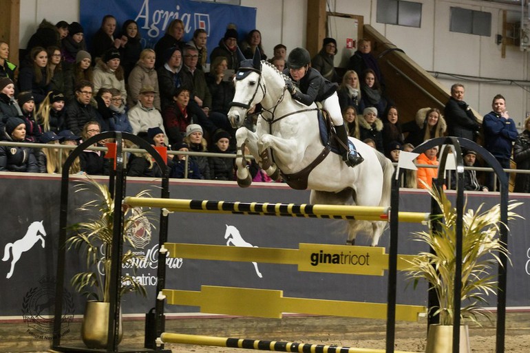 Helena Persson and Bonzai H won the CSI3* Gina Tricot Grand Prix in Borås. Photo (c) Navaz Sumar/Gina Tricot Grand Prix.