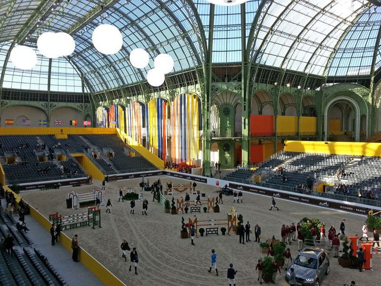 Yet again, the stunning Grand Palais is the location for top showjumping and the Saut Hermès. Photo (c) Jenny Abrahamsson.