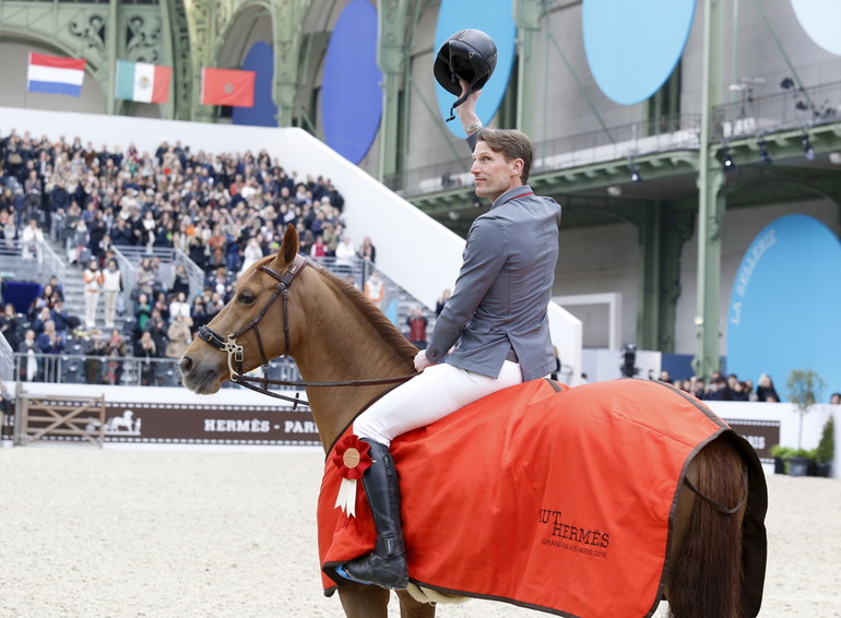Kevin Staut and Ayade de Septon *HDC won the Prix GL Events in Grand Palais. Photo (c) Tiffany Van Halle.