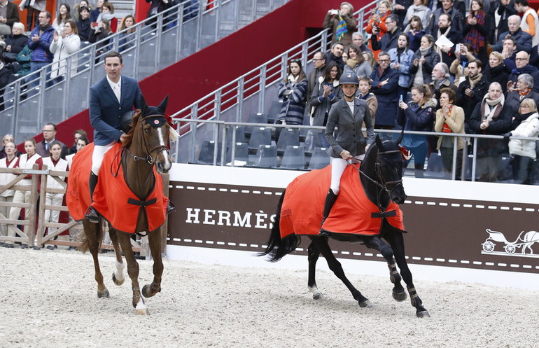 Romain Duguet and Anna-Julia Kontio won the team competition in Paris. Photo (c) Tiffany van Halle.