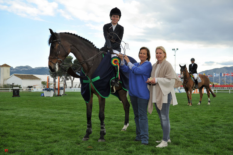 Stefanie van den Brink and Baronescha won the CSI2* C.H.G. Grand Prix at 2016 Spring MET III. Photo © Hervé Bonnaud / www.1clicphoto.com. 