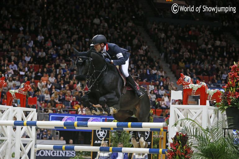 Simon Delestre and Qlassic Bois Margot ended second. Photo (c) Jenny Abrahamsson.