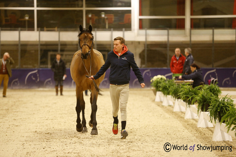 Niklas Krieg trotting up with Carella. Photo (c) Jenny Abrahamsson.