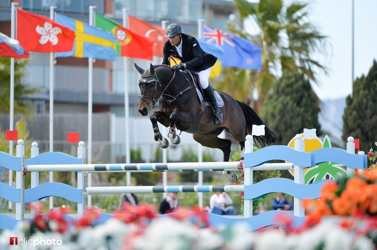 Marc Houtzager and Sterrehof's Baccarat concluded the 2016 Spring MET III with a victory in the CSI3* Oliva Nova Beach and Golf Resort Grand Prix. Photo (c) Hervé Bonnaud / www.1clicphoto.com. 