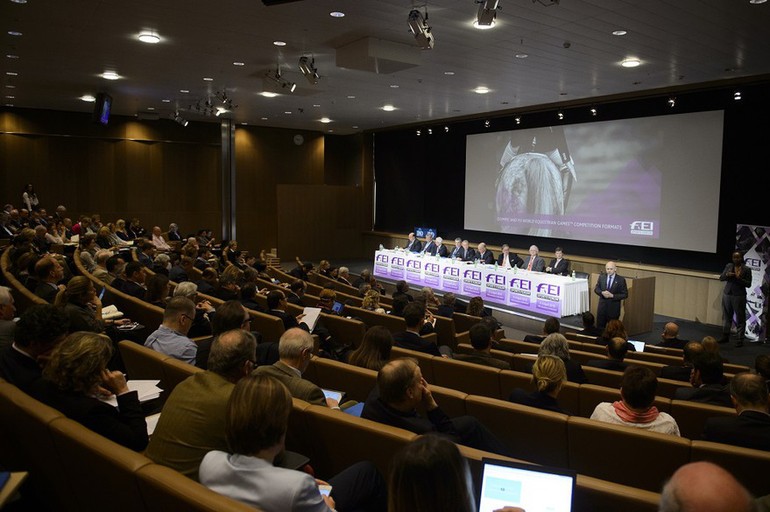 A record number of delegates attended the FEI Sports Forum at IMD in Lausanne. Photo (c) FEI/Richard Juilliart.