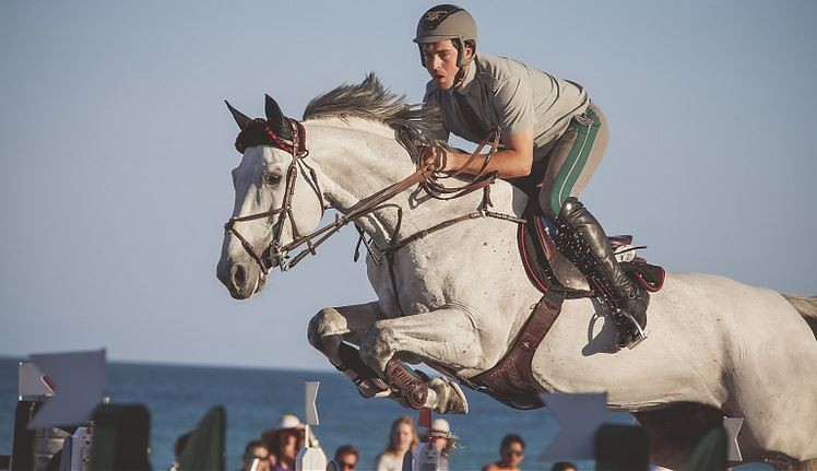 Emanuele Gaudiano with Caspar. Photo (c) LGCT / Stefano Grasso.