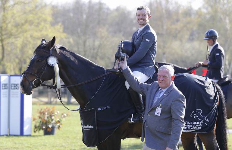 Alec Lawler won the CSI3* Grand Prix at Lummen Spring Tour. Photo (c) Tiffany Van Halle.